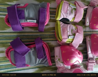 Protecciones rodillas y manos infantiles