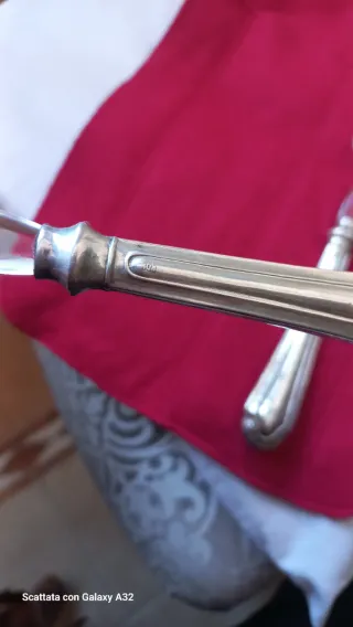 Posate insalata arg.800, anni 50