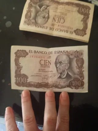 Billete 100 pesetas El Banco de España 1970