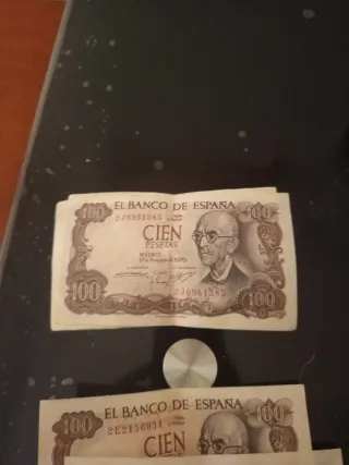 Billete 100 pesetas El Banco de España 1970