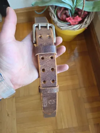 Cinturón artesanal de cuero