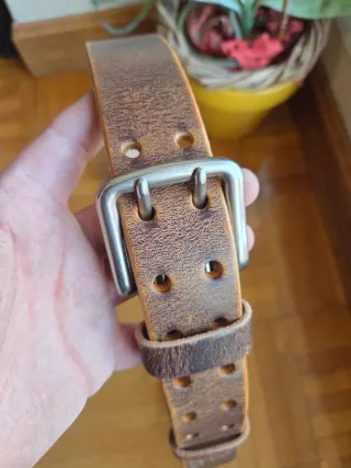 Cinturón artesanal de cuero