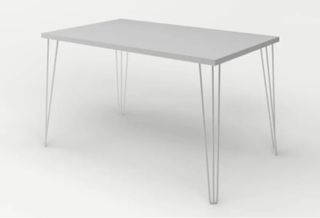 Mesa rectangular patas metálicas