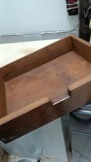 Cajón de madera de castaño