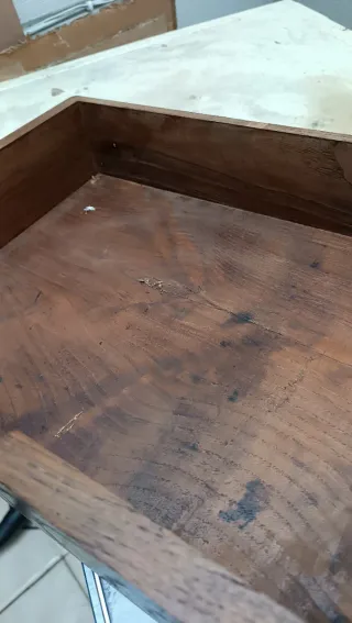 Cajón de madera de castaño