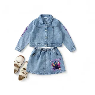 Conjunto vaquero k-pop demon  talla 5-6 años