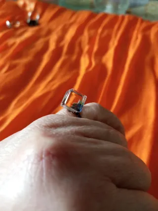 Anillo Plata y Cuarzo Rosa