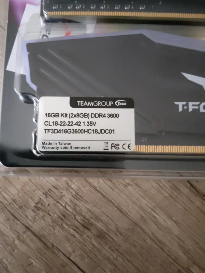 2x 8GB DDR4 3600MHz T-Force Delta RGB afbeelding 2
