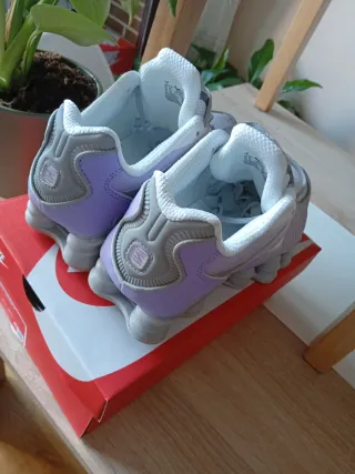 Zapatillas Nike Shox Mujer Morado/Plata