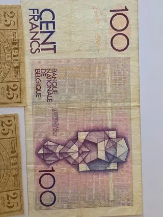 Lotes de Billetes Belgas Antiguos