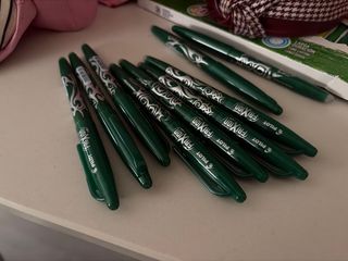 Bolígrafos Pilot Frixion Verdes