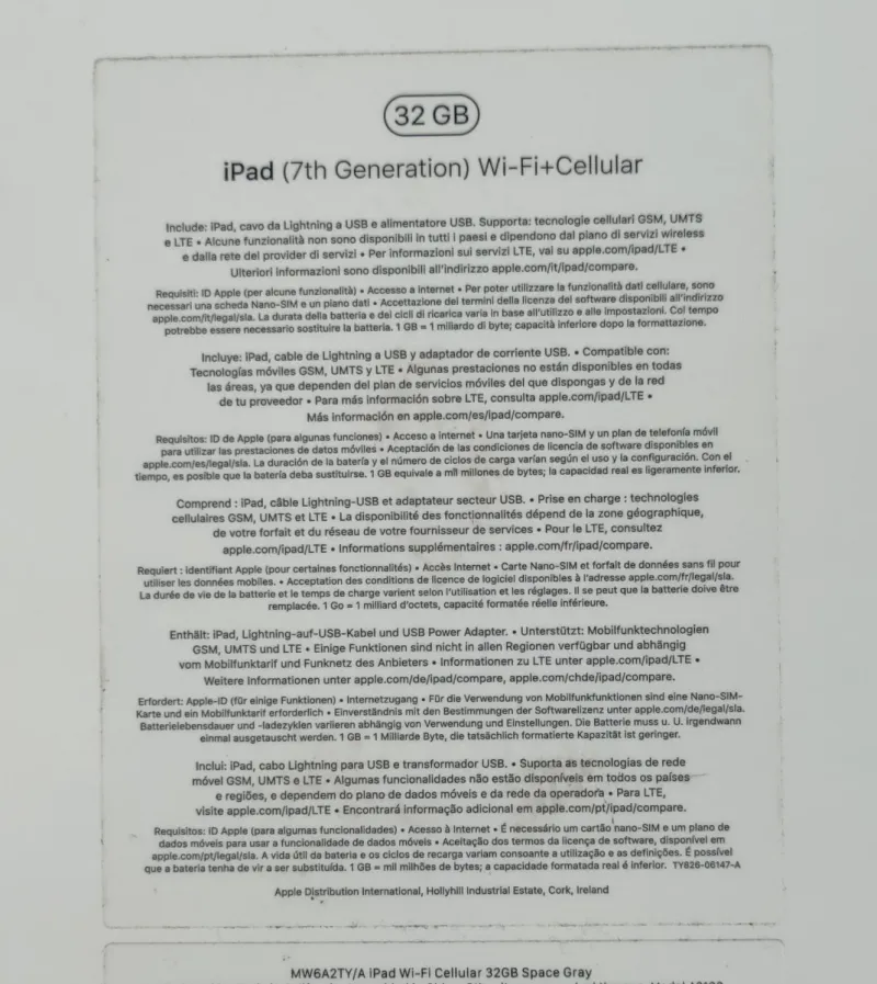 iPad 7ª Generación gris afbeelding 2