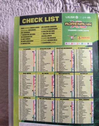 cromos fútbol  La liga 2024-25 0,20 cada uno