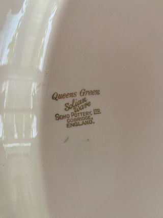 Fuente inglesa antigua Queens Green “Verde Reina”