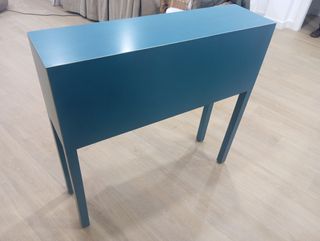 Consola Turquesa 4 Puertas y 3 Cajones