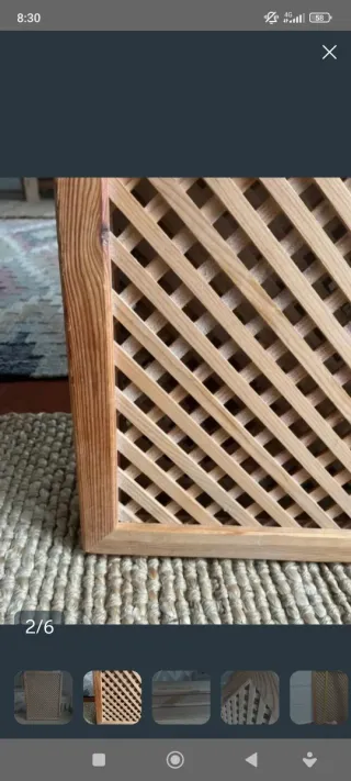 Celosía de madera decorativa