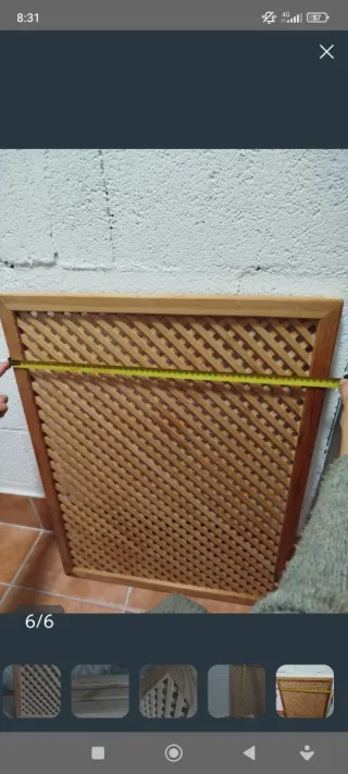 Celosía de madera decorativa