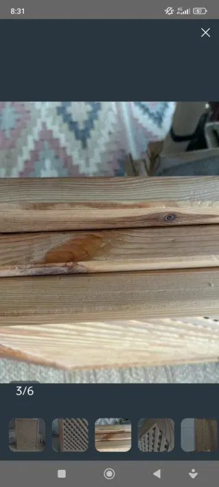 Celosía de madera decorativa