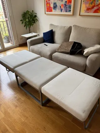 Puff Cama BoConcept Beige/Blanco