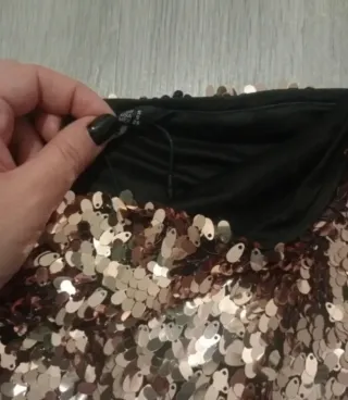 Top lentejuelas Stradivarius dorado