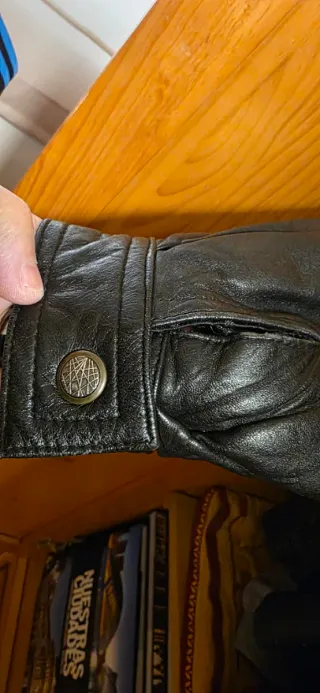 Cazadora Piel Negra Hombre