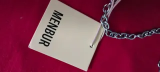 Bolso Negro Menbur con Cadena Plateada a estrenar