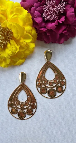 Pendientes Flamenca Dorados