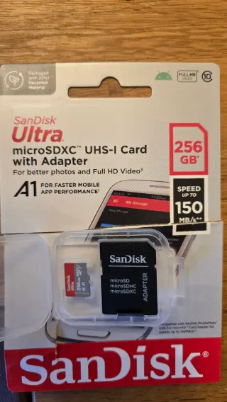SanDisk Ultra microSDXC 256GB UHS-I con Adaptador.