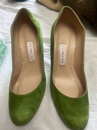 Zapatos de tacón Franjul verdes