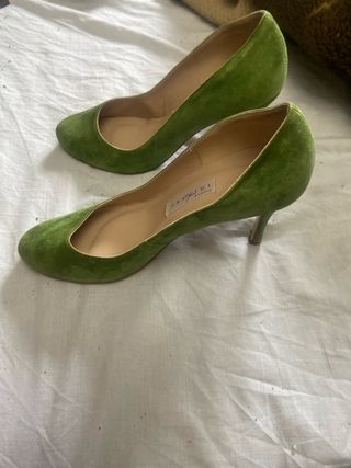 Zapatos de tacón Franjul verdes