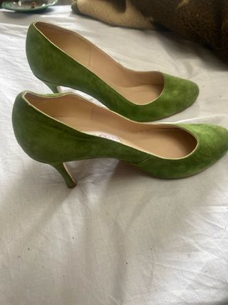Zapatos de tacón Franjul verdes