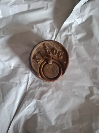 Pesa antigua de hierro 1kg