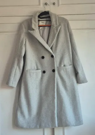 Abrigo gris 30% lana