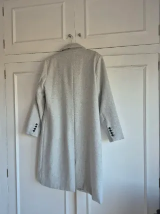 Abrigo gris 30% lana