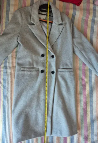Abrigo gris 30% lana