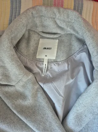 Abrigo gris 30% lana