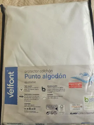 Protector Colchón Velfont Punto Algodón 150x200