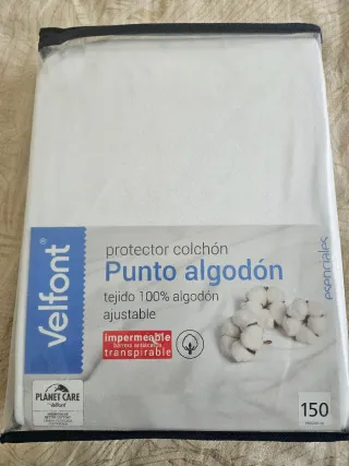 Protector Colchón Velfont Punto Algodón 150x200