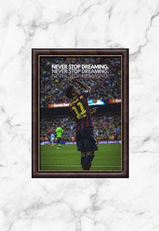 Cuadro Decorativo Neymar Jr. Never Stop Dreaming