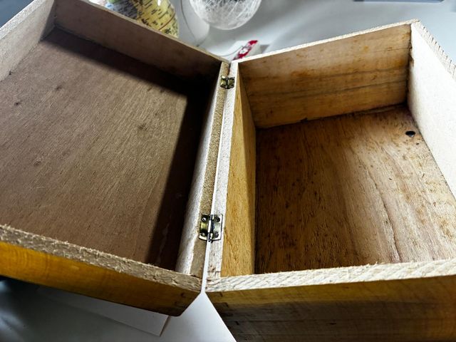 Caja Antigua Madera LOTO Francesa Vintage