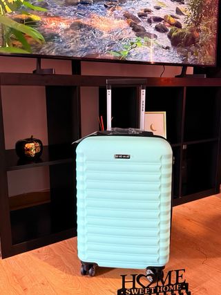 Maleta de viaje cabina color verde azulado