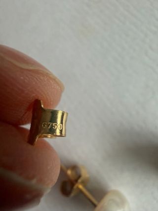 Pendientes Tous Oso Perla y Oro