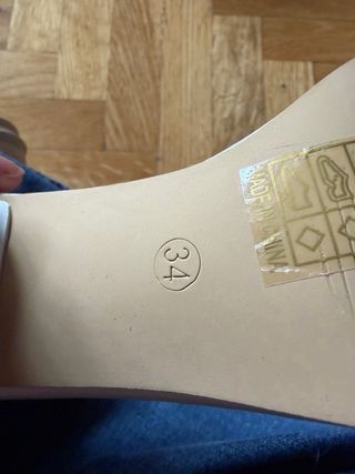 Sandalias tacón fino talla 34