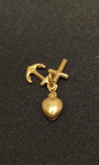 Colgante Corazón, Ancla y Cruz