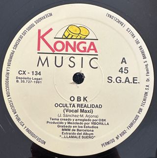 OBK VINILO MAXI DEJAME COMERTE 1991