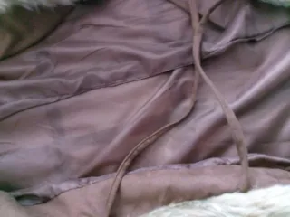 Abrigo marrón con pelo