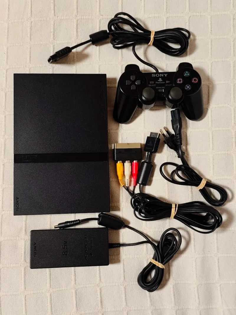 Consola PlayStation 2 Slim + Mando Dualshock 2