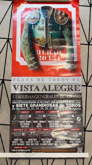 Lote de carteles de toros en perfecto estado.