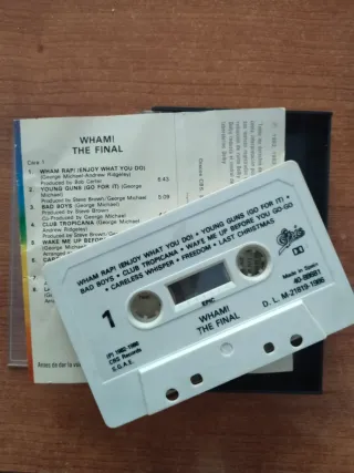 Lote 4 cassettes pop rock 80-90