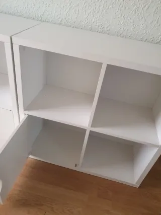 Mueble blanco modular 2x2